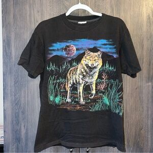 Vintage 90’s Wolf Nature AOP Shirt